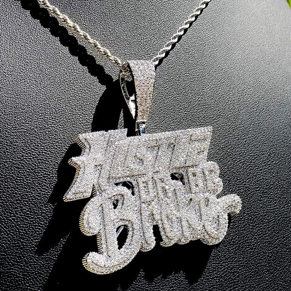 Hustle Or Be Broke Pendant with rope chain 24inch